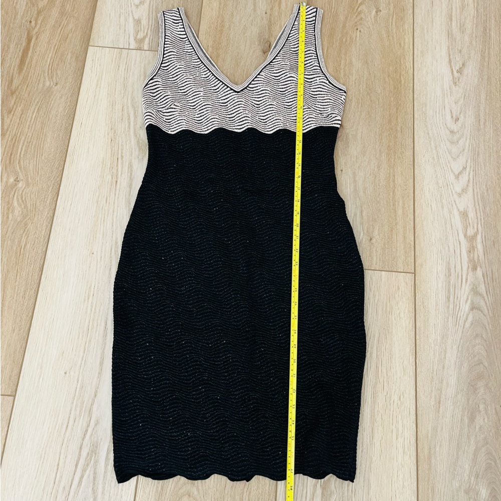 St. John Knit V-Neck Sequin Tank Dress - Picture 11 of 12